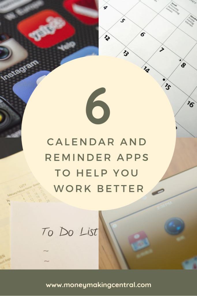 The Best Calendar And Reminder Apps To Use Money Making Central